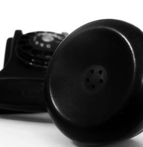 a photo of an old phone